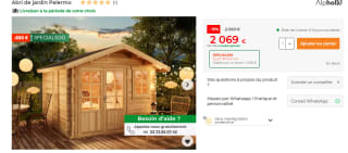 Abri de jardin Palermo à 2.069€