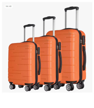 Juego de 3 Maletas Trolley ABS Semirrígidas 4 Ruedas por 59.49€ (Cuenta Nueva 47.49€)