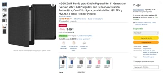 Funda para Kindle Paperwhite 11 HGGWZWIF en $149 | Amazon