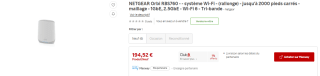 Routeur Netgear Satellite Orbi RBS760 6 à 194,52€