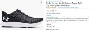 Zapatillas de running Under Armour UA Charged Speed Mujer por 32.45€