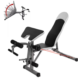 Fitness tech banco abdominales multifunción 200kg por 51,38€ (cuenta nueva por 39,38€)