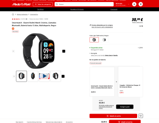 Smartwatch Xiaomi Redmi Watch 3 Active Llamadas Bluetooth por solo 30,99€