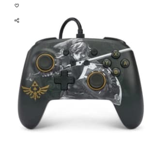Power A Zelda Battle-Ready Link Mando con Cable Negro para Nintendo Switch por solo 14,99€