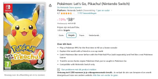 Pokémon: Let’s Go, Pikachu! voor €38,87 bij Amazon
