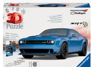 Chollazo Puzzle 3D Dodge Challenger Scat Pack rojo o azul por 23,09€ (pocas unidades)