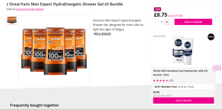 5 x L'Oreal Paris Men Expert Hydra Energetic Shower Gel 300ml – £8.75