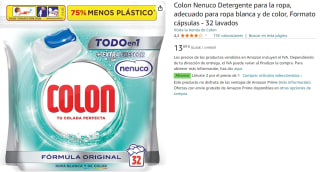 2 Paquetes de Colon Nenuco Detergente para la ropa, adecuado para ropa blanca y de color, Formato cápsulas - 32 lavados por 13.89€