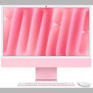 PC Fixe Apple iMac 24" 4.5K Retina (MD2U4FN/A) - Puce M4, 24 Go Ram, 512 Go SSD, CPU 10 coeurs/GPU 10 coeurs, Rose à 1679,05€