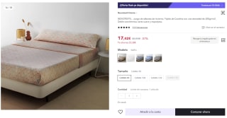 Juego de sábanas de Invierno térmicas por 12,19€