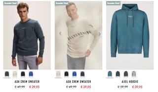 Diverse Silvercreek heren hoodie's/sweaters voor €29,95 bij Silvercreek