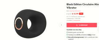 Black Edition Circulaire Mini Vibrator voor €14,99 bij Easytoys
