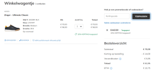 20% korting op geselecteerde herenmodellen bij Sketchers