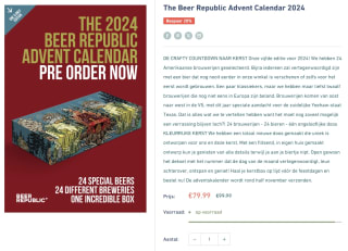 The Beer Republic Advent Calendar 2024 voor €79,99