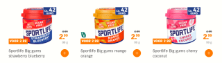 Gratis Sportlife Sweet Flavours t.w.v. € 4,99 via Tikkie
