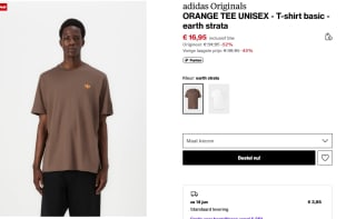 ADIDAS ORIGINALS Shirt 'ORANGE' in Bruin voor €16,95 bij Zalando