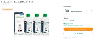 3-Pack De'Longhi Eco Decalk 500ml ontkalker voor €25 via Art&Craft