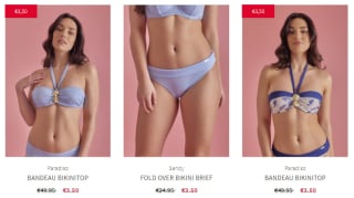 Sample sale items voor €3,50 bij Sapph