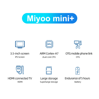 MIYOO-consola de juegos portátil Mini Plus V3 Mini 64GB por 25,62€