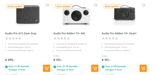 Gratis extra P5 Speaker bij aankoop geselecteerde Audio Pro Speakers bij Art & Craft