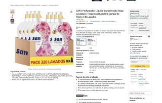 San perfumador liquido 8 de 6,4L por solo 3,99€
