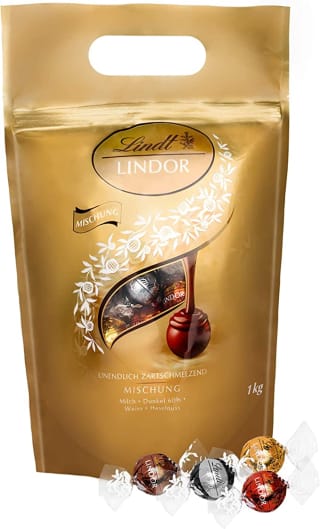 Lindt Lindor Bolsa 1Kg Bombones de Chocolate. Por 19,99€