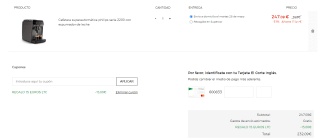 Cafetera Superautomática Philips Serie 2200 con espumador de leche por 232,09€