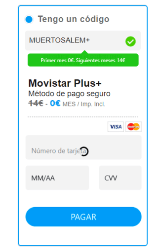 Gratis MOVISTAR+ todo un mes. Peliculas, series, futbol, Champions