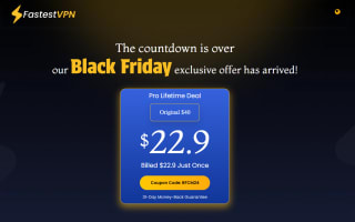 Explosión del Black Friday: obtenga el plan de por vida FastestVPN Pro por solo 21€