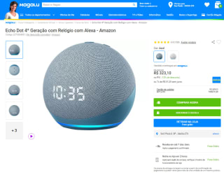 Amazon Echo Dot de 4ª Geração - R$ 323,10