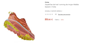 Zapatillas de trail running de mujer Hoka Mafate Speed 2 por 89.98€