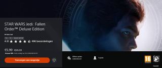 STAR WARS Jedi: Fallen Order Deluxe Edition voor €5,99 in de PlayStation Store