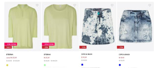 About You sale met15% éxtra korting op de sale tot 75%