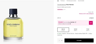 Dolce & Gabbana Pour Homme Eau De Toilette 200ml por 53,84€