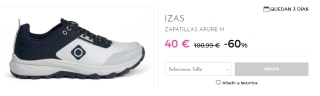 Zapatillas de Hombre Izas Aure por 40€