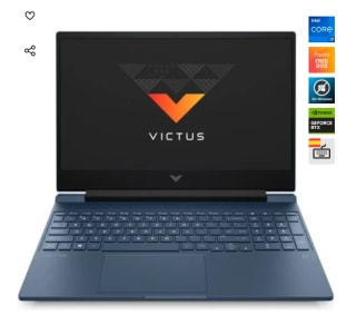 Portatil HP Victus 15-fa0058ns Intel Core i7-12650H/16GB/512GB SSD/RTX 3050/15.6" por 749€