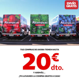 Hasta 20€ DE DESCUENTO Alcampo Online