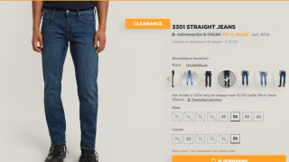 G-star 3301 Slim Worn in Yukon Blue voor €40 bij G-star