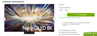 Samsung QE65QN800D - 65 inch - 8K Neo QLED - 2024 voor €1.897 bij Plasmavisie