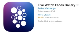 Live Watch Faces Gallery - lifetime voor iOs gratis