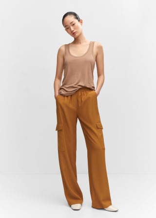 Pantalón cargo fluido para Mujer por 9.99€