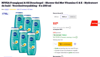 6x Nivea Douchegel Hawaii Flower & Oil 250 ml voor €11,98 bij Bol