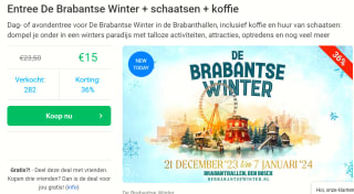 Dag- of avondentree voor de Brabantse Winter + Schaatsen + Koffie voor €15 via Social Deal