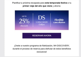 Hasta 25% descuento para miembros