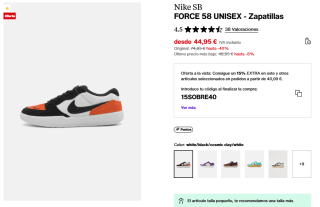 Descuentazos calzado Nike desde solo 18€