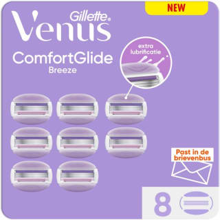Gillette venus scheermesjes comfortglide breeze 8 stuks voor €9,93 bij Wehkamp