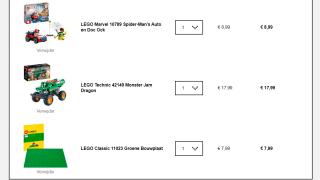 Alle Lego bouwsets 2 + 1 gratis bij Kruidvat