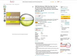 Perfume Femenino DKNY be delicius por solo 27,84€