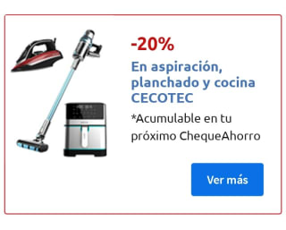 20% Cecotec Acumulable al próximo Cheque-ahorro.