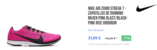 Zapatillas de Running Nike Air Zoom streak 7 por 31.99€